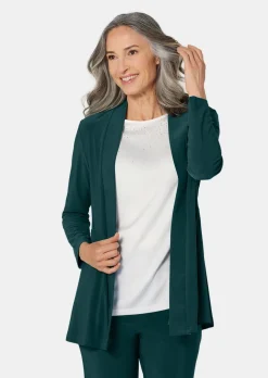 Veste longue en jersey