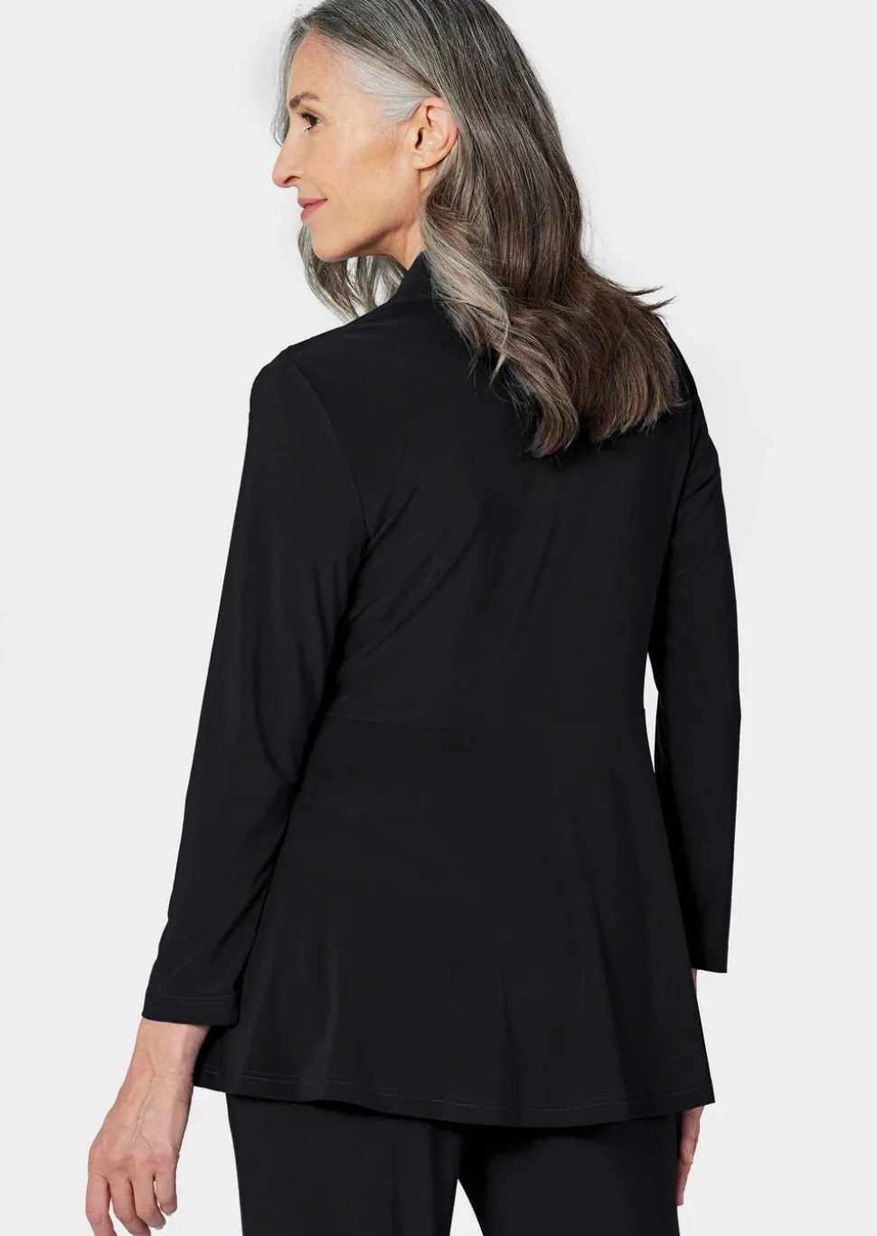Veste longue en jersey