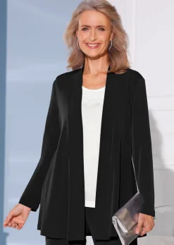 Veste longue en jersey