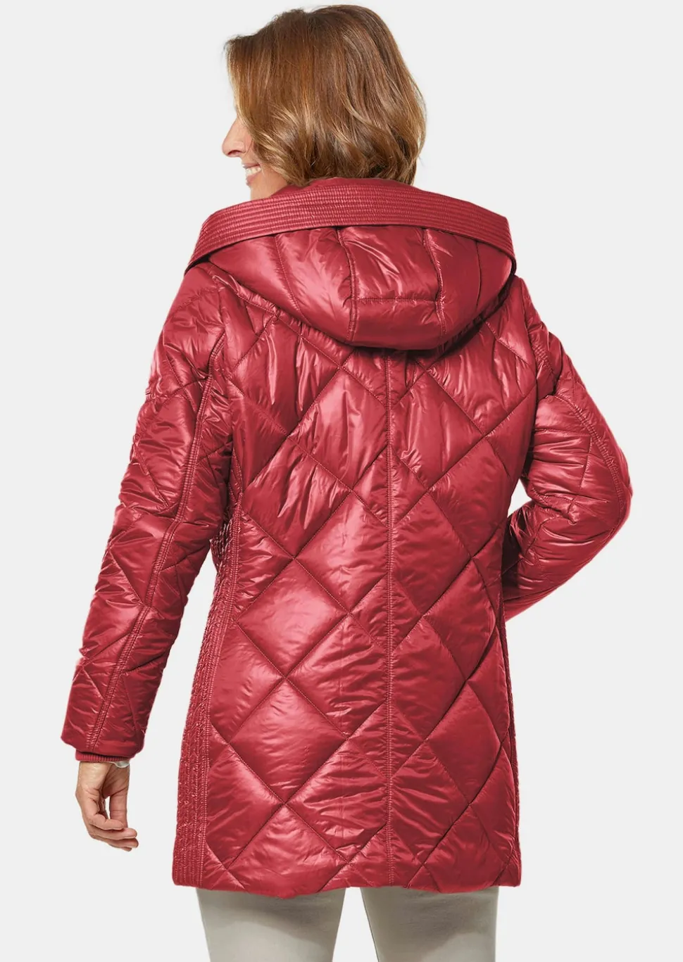 Veste longue matelassée doublée