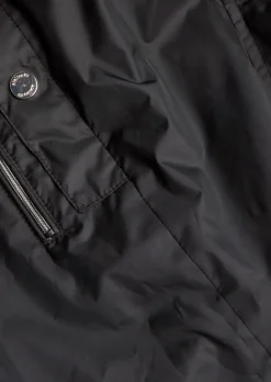 Veste longue ultra-légère avec capuche invisible