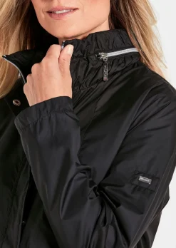 Veste longue ultra-légère avec capuche invisible