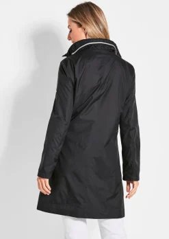 Veste longue ultra-légère avec capuche invisible