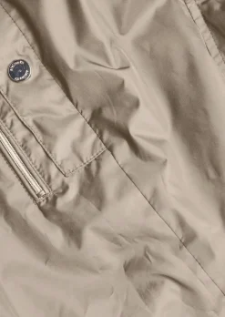Veste longue ultra-légère avec capuche invisible