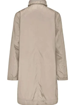 Veste longue ultra-légère avec capuche invisible