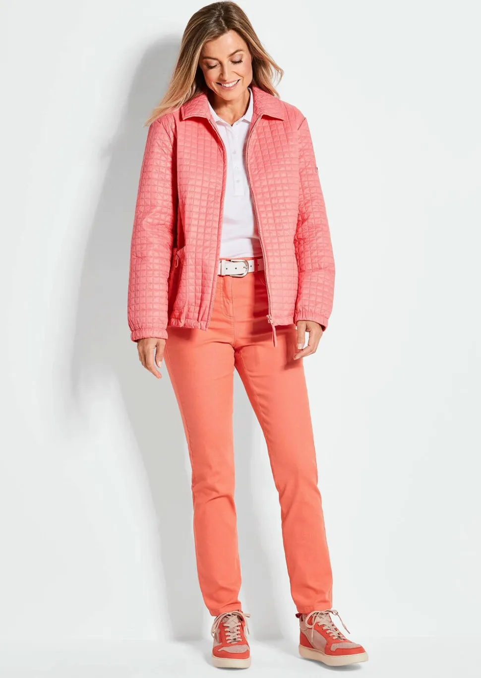 Veste matelassée au motif gaufré