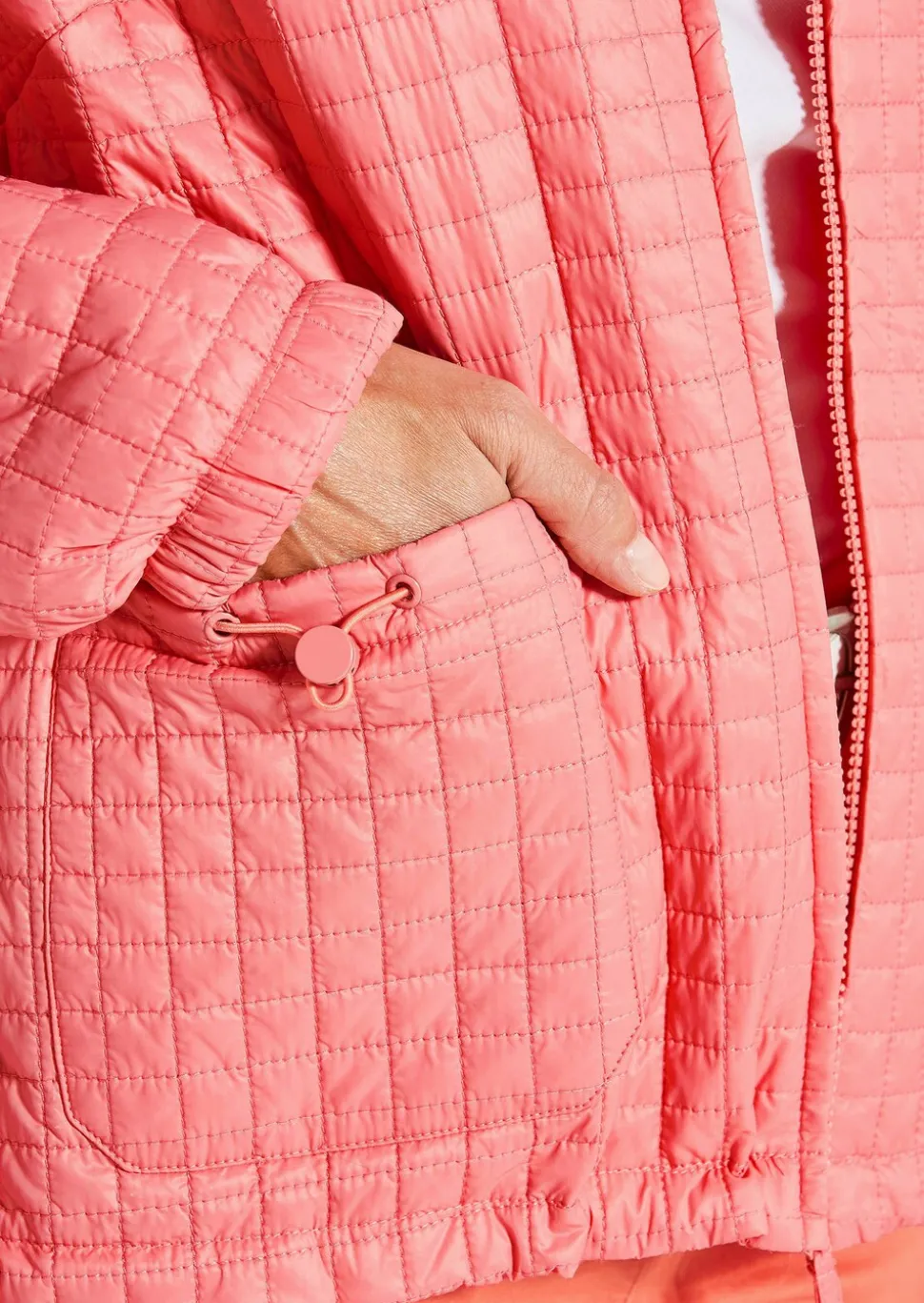 Veste matelassée au motif gaufré