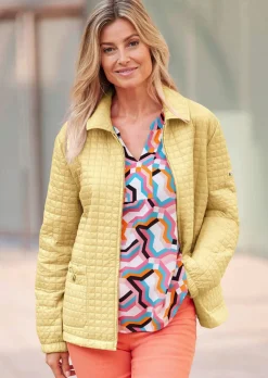 Veste matelassée au motif gaufré