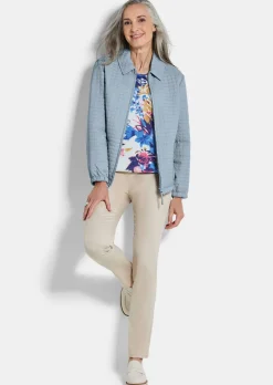 Veste matelassée au motif gaufré