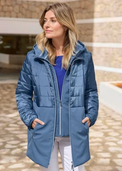 Veste matelassée avec empiècement en Softshell