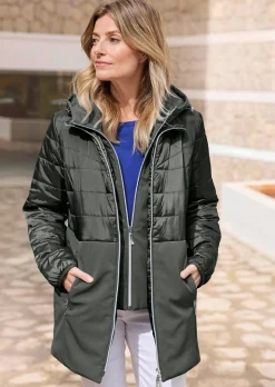 Veste matelassée avec empiècement en Softshell