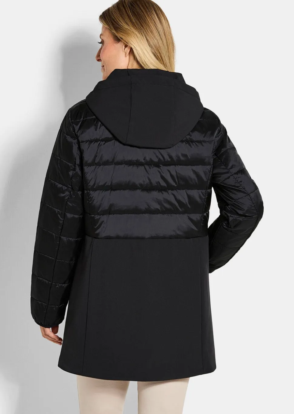 Veste matelassée avec empiècement en Softshell