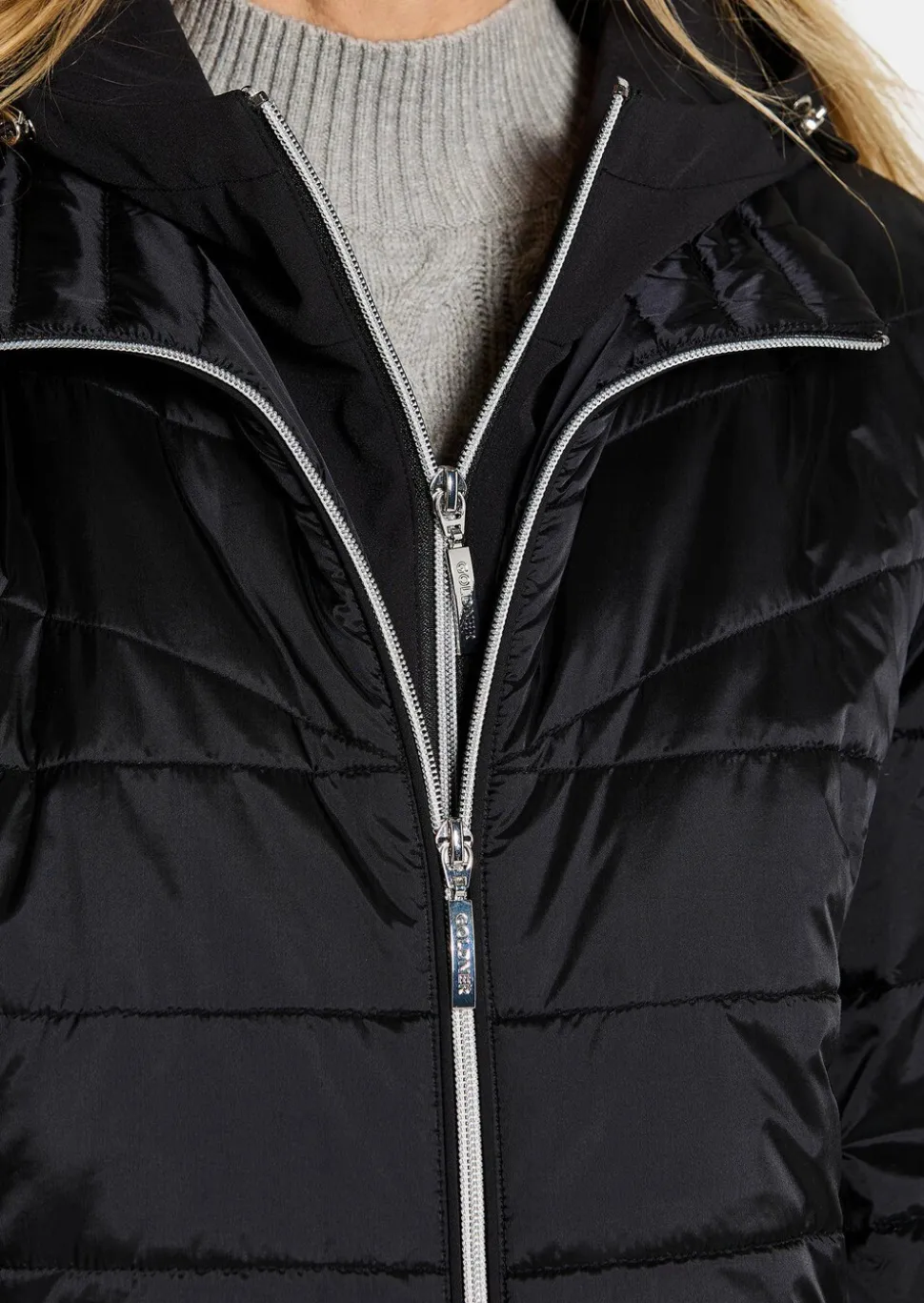 Veste matelassée avec empiècement en Softshell