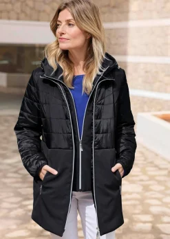 Veste matelassée avec empiècement en Softshell