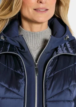 Veste matelassée avec manches en Softshell