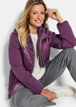 Veste matelassée avec manches en Softshell