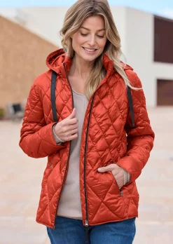 Veste matelassée avec motif à losanges