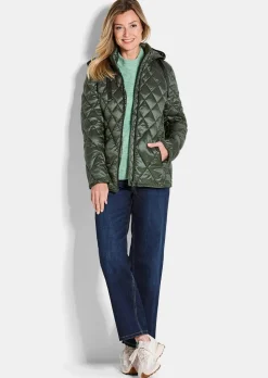 Veste matelassée avec motif à losanges