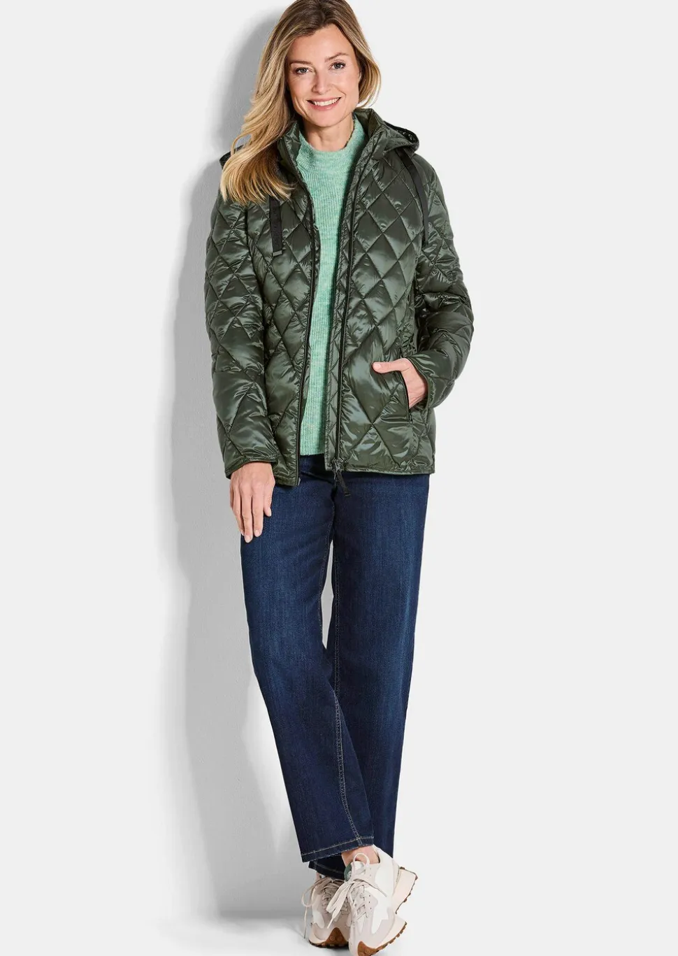 Veste matelassée avec motif à losanges