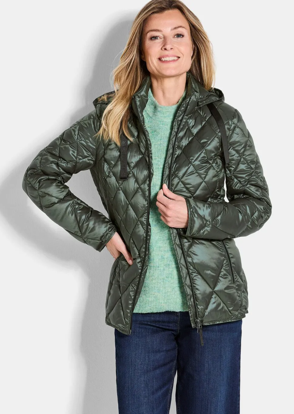 Veste matelassée avec motif à losanges