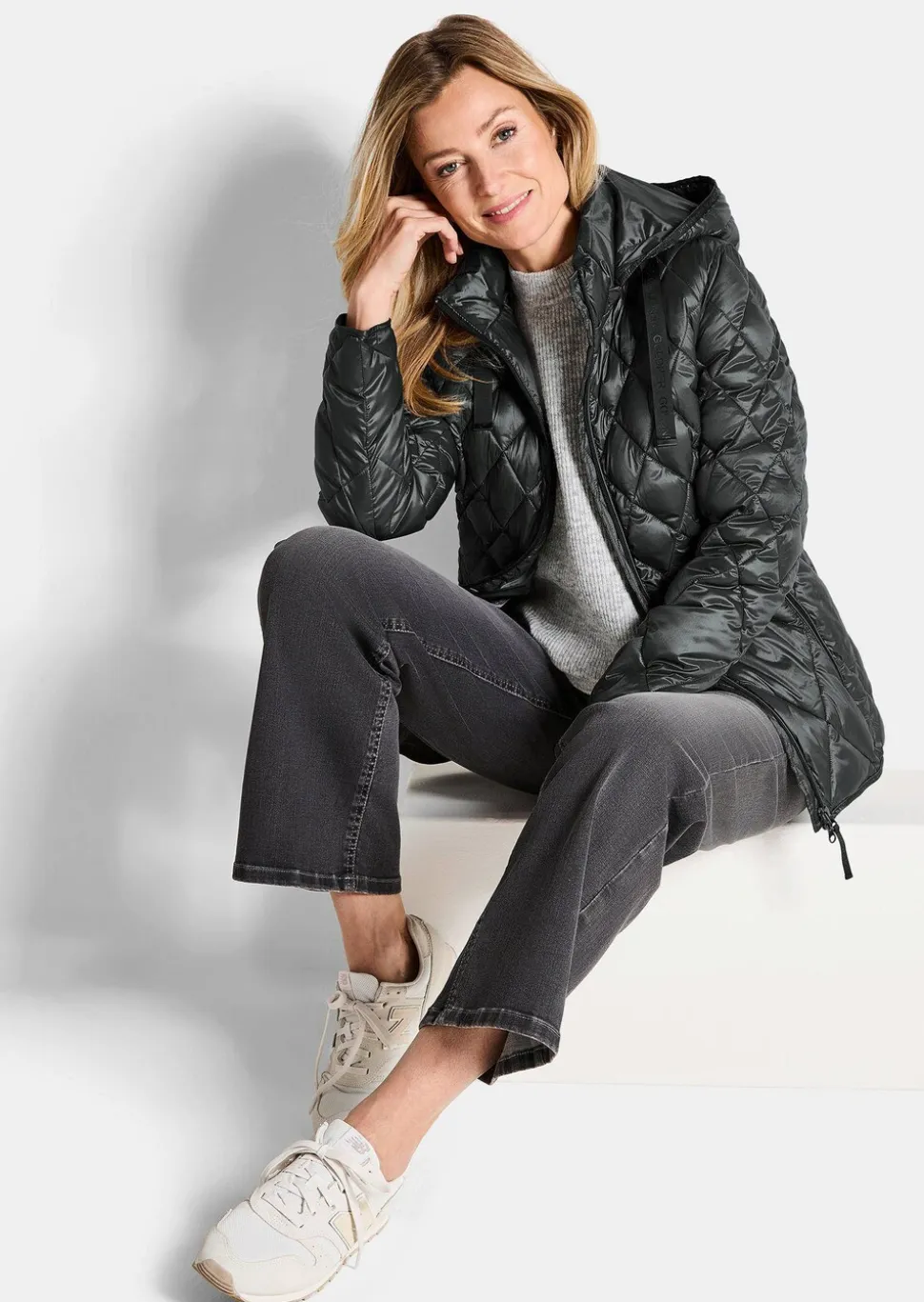 Veste matelassée avec motif à losanges