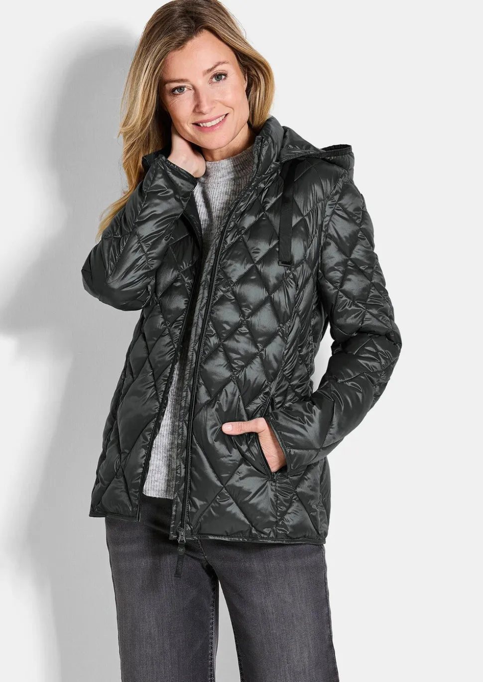 Veste matelassée avec motif à losanges