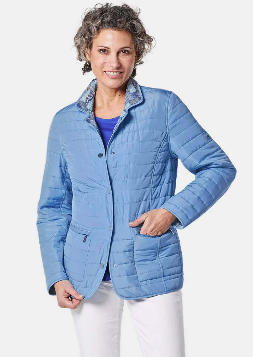Veste matelassée imprimée réversible