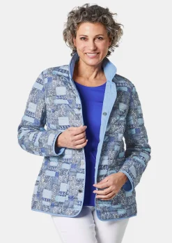 Veste matelassée imprimée réversible