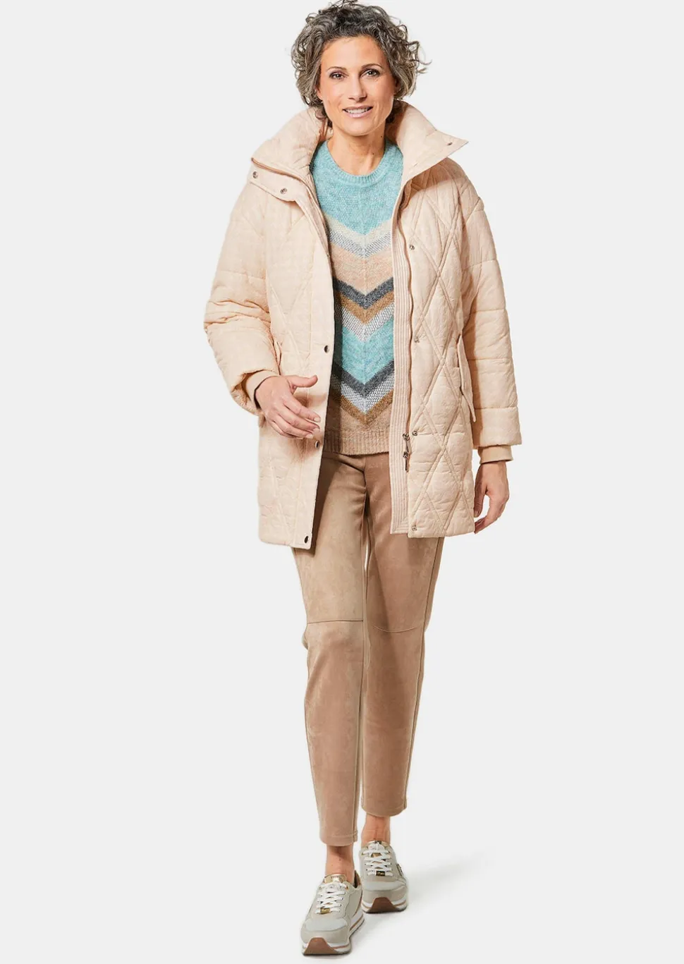 Veste matelassée à imprimé floqué