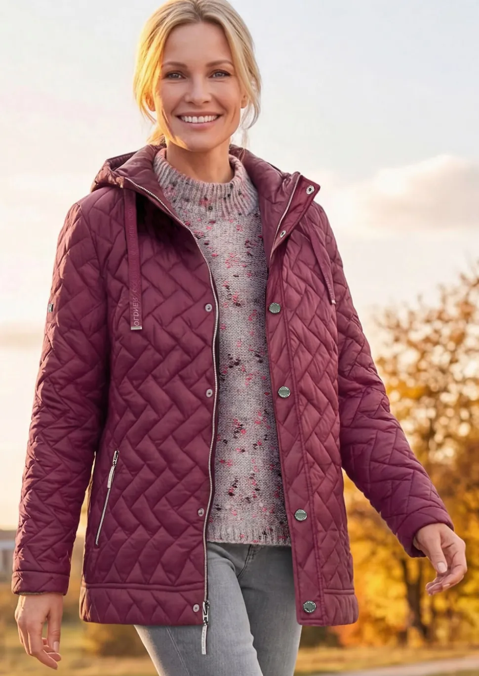 Veste matelassée légère avec capuche