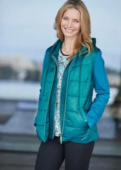 Veste matelassée légère avec col droit