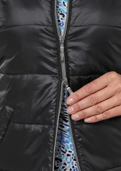 Veste matelassée légère avec col droit