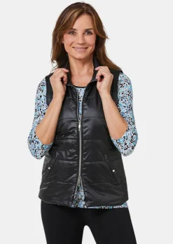 Veste matelassée légère avec col droit