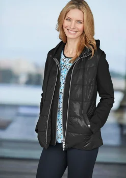 Veste matelassée légère avec col droit