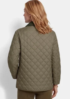 Veste matelassée légère avec col contrasté
