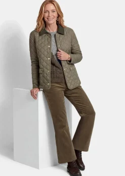 Veste matelassée légère avec col contrasté