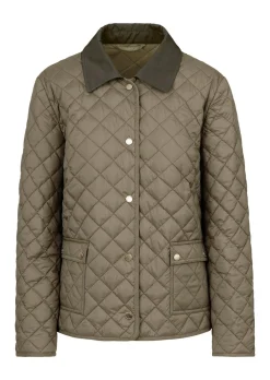 Veste matelassée légère avec col contrasté