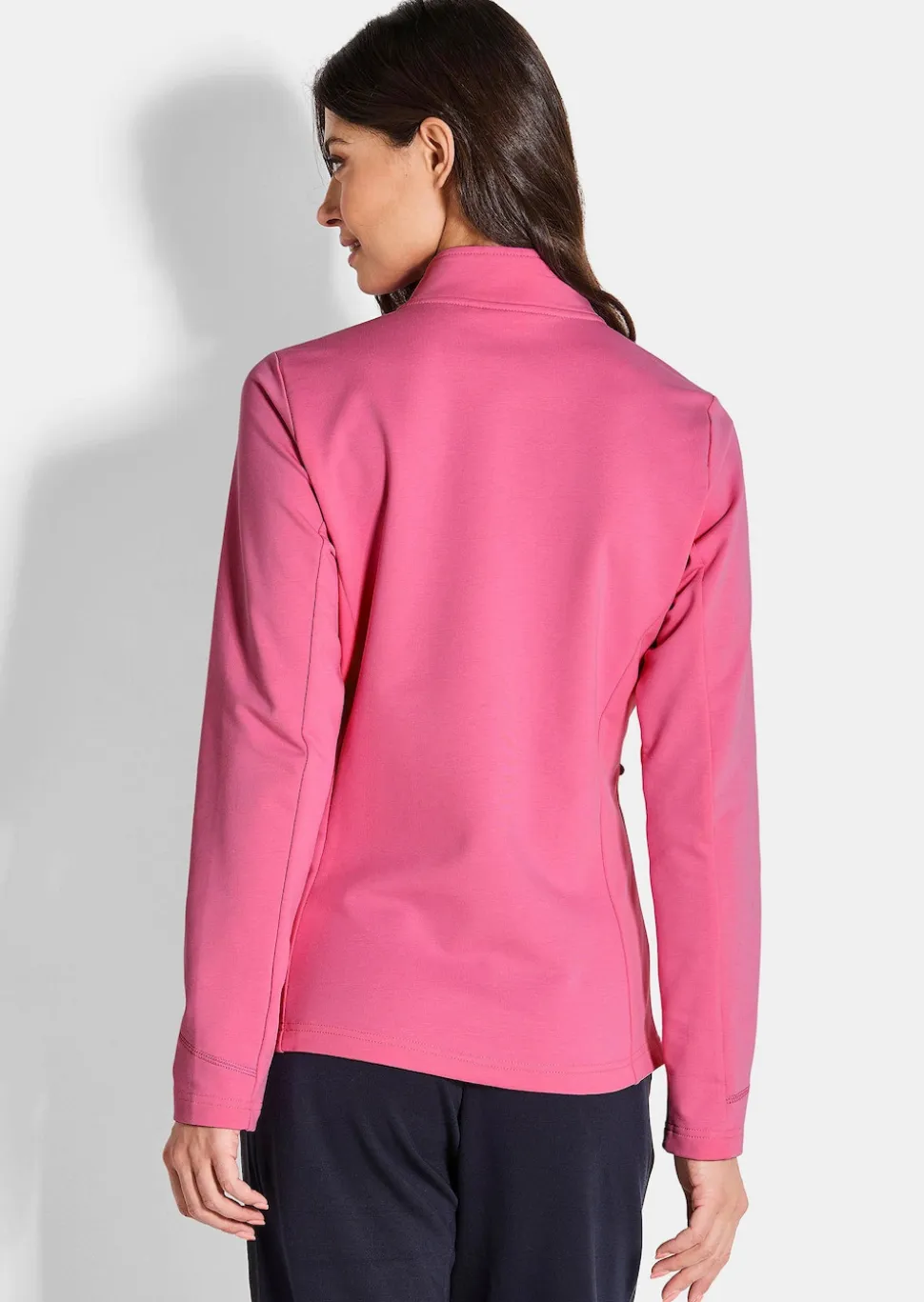 Veste sweat avec col montant
