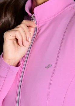 Veste sweat avec col montant