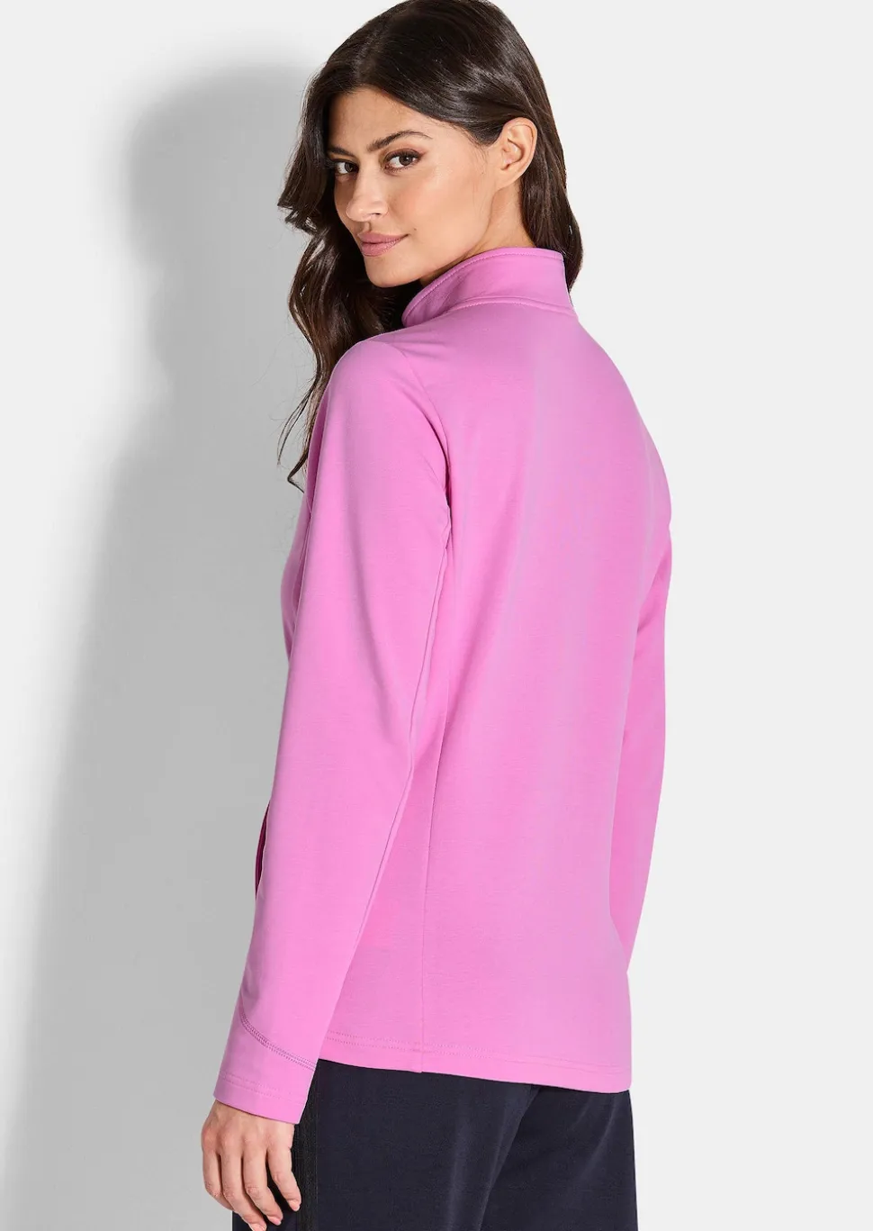 Veste sweat avec col montant