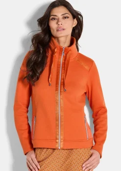 Veste sweat avec liens en satin