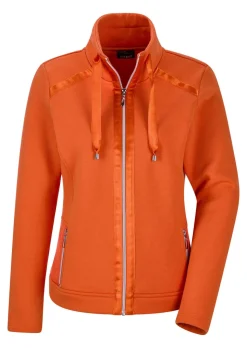 Veste sweat avec liens en satin