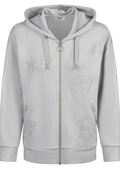 Veste sweat avec motifs scintillants