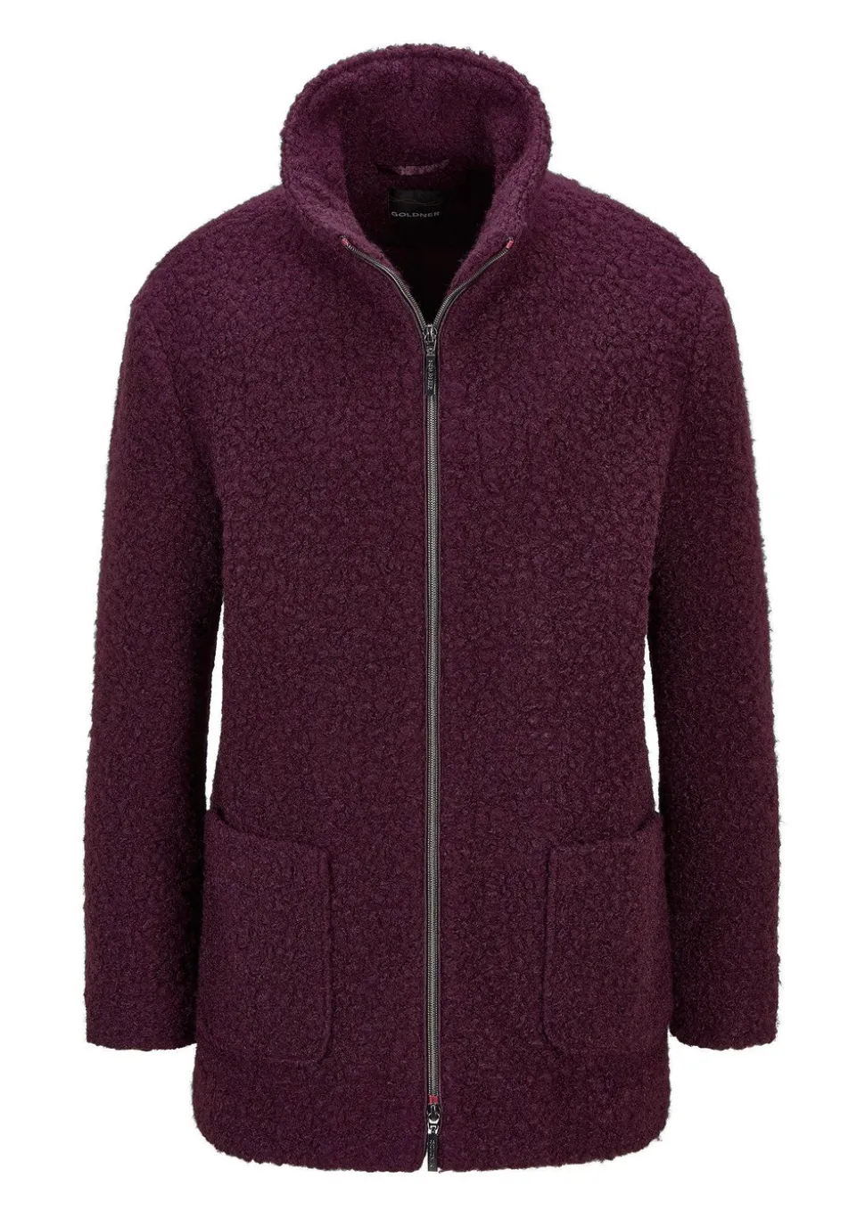 Veste teddy avec col montant