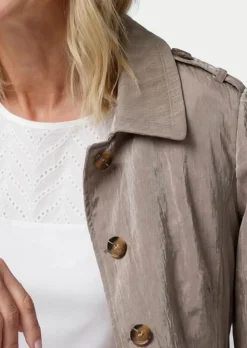 Veste trench, aspect froissé