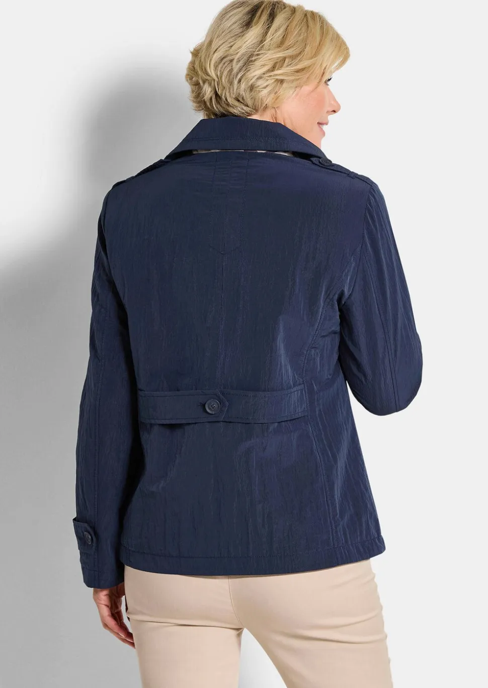 Veste trench, aspect froissé