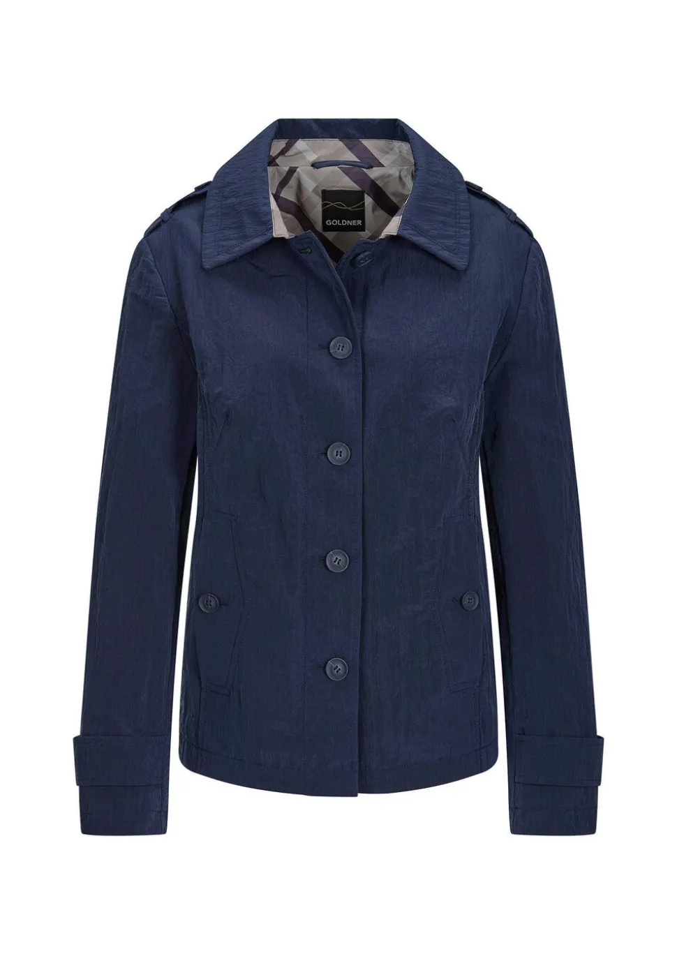 Veste trench, aspect froissé