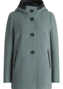 Veste évasée, tendance, en laine vierge